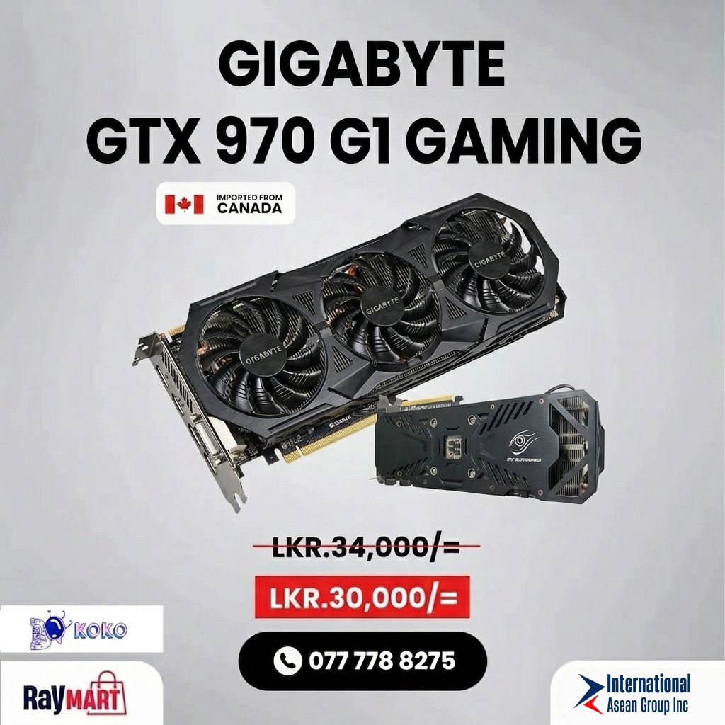 Gigabyte GeForce GTX 970 G1 Gaming 4GB GDDR5 Graphics Card