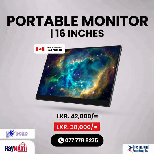 16” 2.5K Portable Monitor – Ultra-Clear IPS Display (16:10)